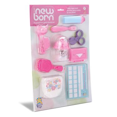 Imagem de Kit Acessórios de Boneca Newborn Divertoys 8201