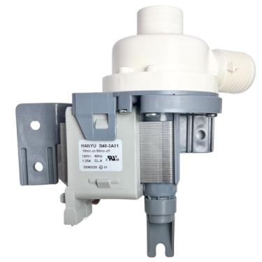 Imagem de W10581874 WPW10581874 Bomba de drenagem de lavadora, peça de reposição para montagem da bomba de água da máquina de lavar OEM para Whirlpool Maytag Kenmore MVWC555DW0 WTW5000DW0 WTW7000DW0 WTW7040DW0