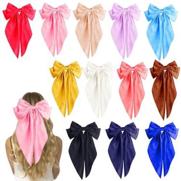 Imagem de Laços de cabelo Daymelan Large para mulheres e meninas, fita de cetim,