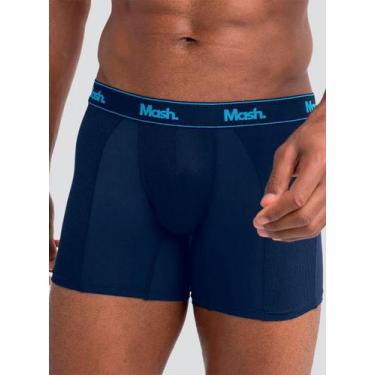 Imagem de Cueca Boxer Longa Mash 140.09 Masculina Active Texturizada Microfibra 