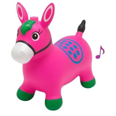 Imagem de Cavalinho Upa Upa Grande Inflável Pula Pula de Borracha – Brinquedo para Crianças, Diversão e Movimento