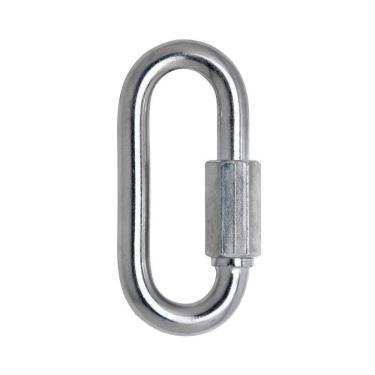 Imagem de Mosquetão Oval Com Trava Roscada 9Mm