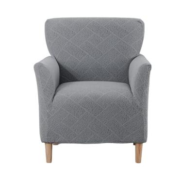 Imagem de CRFATOP 1 capa de cadeira elástica com braços Jacquard Accent capa de cadeira poltrona flor macia banquete capas laváveis para cadeira de sala de estar, escritório, recepção, sofá de leitura, B16