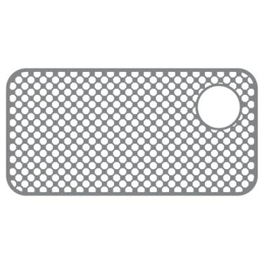 Imagem de Protetor contra respingos de pia de cozinha, tapete de drenagem de silicone antiderrapante resistente ao calor, almofada de escorredor de torneira de silicone mais longa, protetores para tapete de pia