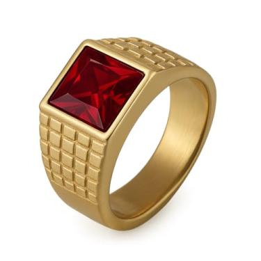 Imagem de Anel Dedeira Comendador Homem Pedra Vermelha Colação De Grau (20)