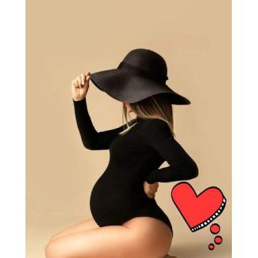 Imagem de Body para ensaio Gestante - Freitas Modas , Preto, P