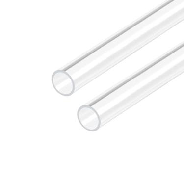 Imagem de 2 peças tubo de acrílico rígido redondo transparente 13 mm ID 16 mm OD 250 mm para lâmpadas e lanternas, sistema de refrigeração a água