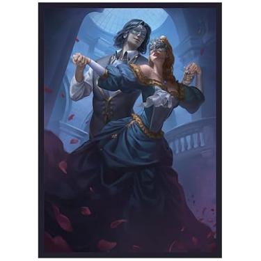 Imagem de Fantasy North - Masked Dancers – 100 capas de cartas TCG foscas texturizadas – serve para Pokémon Magic MTG Commander e outros jogos de cartas – capas de cartas