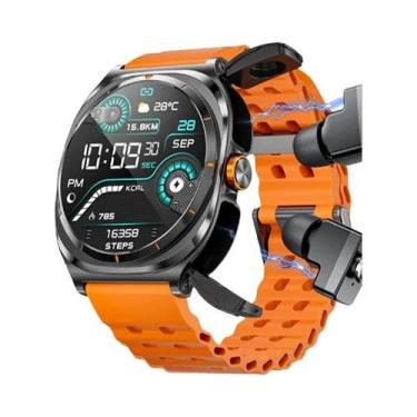 Imagem de Fone De Ouvido TWS Sem Fio À Prova D'Água Smart Watch 2 Em 1 Chamada B
