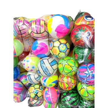 Imagem de Bola vinil futebol colorida 23cm - lembrancinhas aniversário