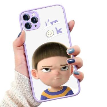 Imagem de Funny Girl Painted Phone Case For Iphone 12 Pro All-inclusi - HUOGUO