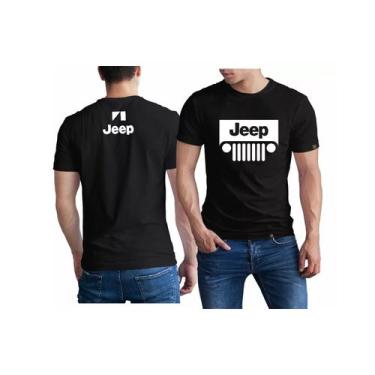 Imagem de Camiseta preta Jeep Wrangler 4x4 para crianças em algodão - Lightbek O