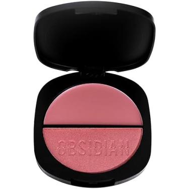 Imagem de Blush Duo Gemini Obsidian Ruby Rose - Texturas Cremosa e Compacta, Acabamento Versátil e Natural, Longa Duração, 4,7g (OG2)