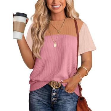 Imagem de Tops WIHOLL, roupas femininas de algodão, manga curta, verão, praia