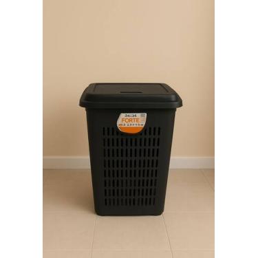 Imagem de Cesto roupas telado multiuso cesto de roupa suja reforçado tampa - xpl