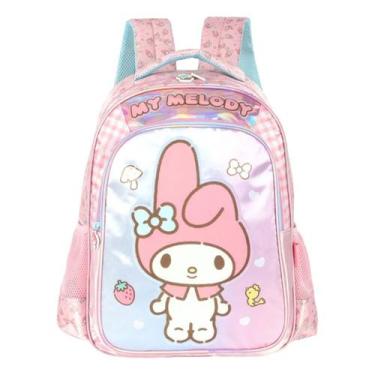 Imagem de Mochila Escolar Costas My Melody Hello Kitty Infantil - Luxcel, Rosa