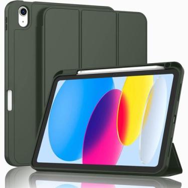 Imagem de Capa para tablet Zryxal para iPad 11" (2025) e 10,9" (2022) verde escu