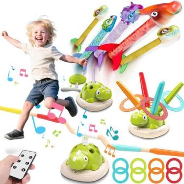 Imagem de Toy Dinosaur Rocket Launcher com controle remoto para crianças de 3 a 