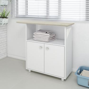 Imagem de Tábua De Passar Roupa Com Armário 2 Portas Cr30011 Branca