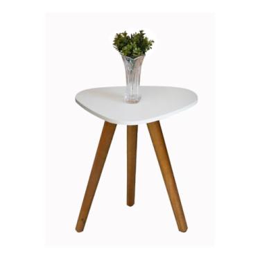 Imagem de Mesa lateral da sala de estar toothpicks decoração vintage(Branco)