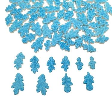 Imagem de Azulejos de mosaico de cerâmica ondulados de 5 kg, peças de mosaico criativas aleatórias de 5 tamanhos (2,7 a 4 cm) para artesanato em mosaico DIY, decoração de casa e exterior (azul celeste)