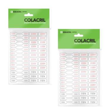 Imagem de Etiqueta adesiva multiuso 220v/110v 74 etiq c/02un  colacril