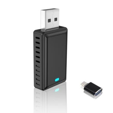 Imagem de Adaptador Wireless 2 em 1 para Apple CarPlay e Android Auto (Versão 2026), Dongle USB para Conversão Rápida de Conexão com Fio para Sem Fio, Plug & Play, Conexão Estável para iPhone e Android