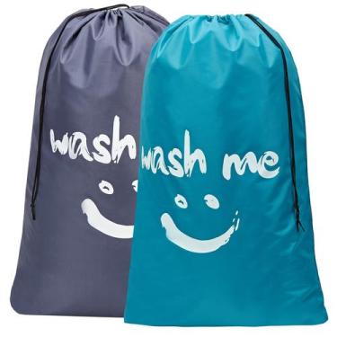 Imagem de Bolsa de roupa suja de viagem HOMEST Wash Me XL, pacote com 2, 28 x 40