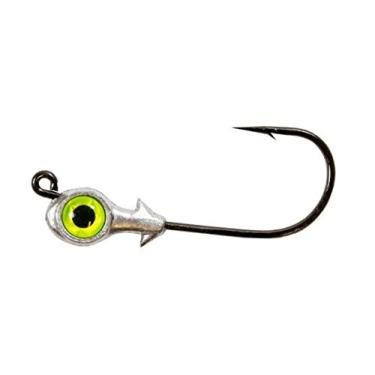 Imagem de Z-Man Fishing Redfish Eye Jighead Iscas 3 g Pacote com 3 Olhos 3D Pesados Gancho 4/0 30 Degrfee Hook, Chartreuse