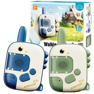 Imagem de Walkie Talkies JKGIFTS Dinosaur Kids, pacote com 2 unidades, alcance d
