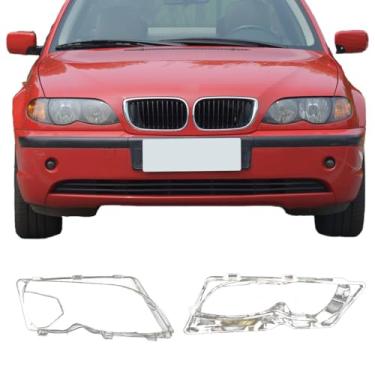 Imagem de Tampa de lente do farol dianteiro do carro transparente do lado direito do passageiro substituição para BMW Série 3 E46 4 portas 320i 325i 325xi 330i 330xi 2002 2003 2004 2005