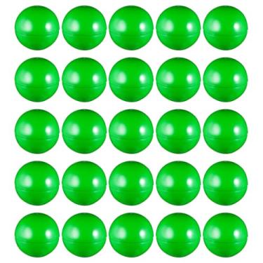 Imagem de VOSAREA 25pcs 4cm Lottery Balls Plastic Hollow Bingo Balls Raffle Balls Round Vending Machine Capsules Game Balls Props for Party (Green)