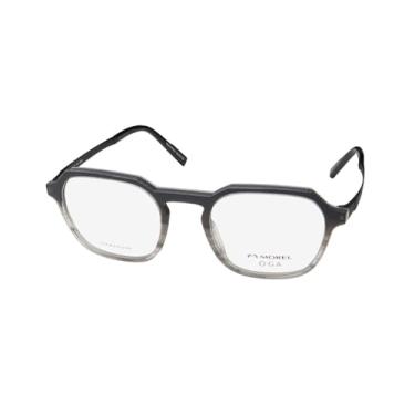 Imagem de MOREL Oga 10159o Armação de plástico de acetato e ferragens de metal de titânio, antialérgico, durável, leve, óculos/óculos, Preto, 50-21-150