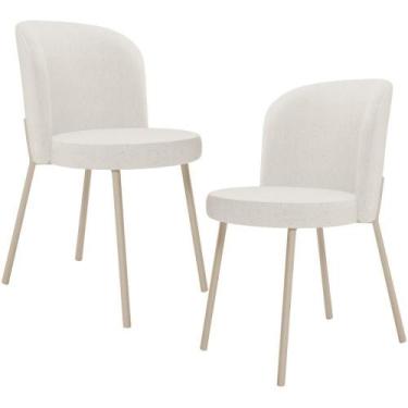 Imagem de Kit 02 Cadeiras Para Sala De Jantar Cozinha Estofada Gavi Arena L02 Li
