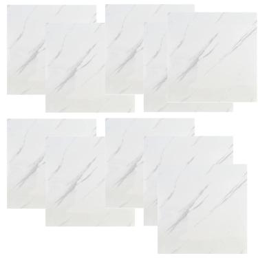 Imagem de Placa Adesiva 3D Marmore Kit 10 uni Autocolante Papel de Parede Reparo Banheiro Cozinha Ambiente Obra Reforma Decoraçao