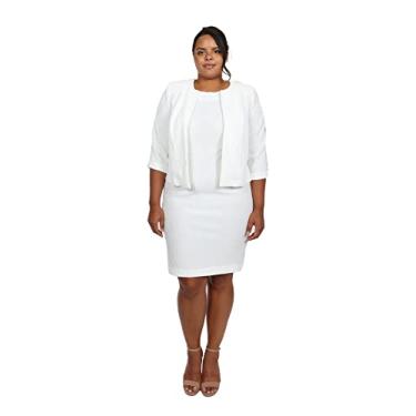 Imagem de Maya Brooke Vestido feminino plus size com manga transparente, Berinjela, 17 Plus Size