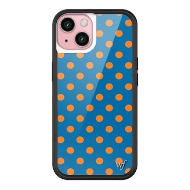 Imagem de Wildflower Capas - Compatível com iPhone 15 | Amortecedor preto protetor, certificado de teste de queda de 1,2 m, pequenas empresas de propriedade feminina | Pontos pontilhados clássicos da moda fofos