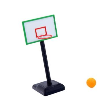Imagem de EHJRE Cesta de Basquete para Casa de Bonecas com Bola, Escala 1/12, Acessórios Criativos para Casa de Bonecas.