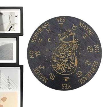 Imagem de Shakven Placa de pêndulo de sete estrelas, placa de adivinhação de pêndulo - Dowsing Seven Star Pendulum Board Tabuleiro de Adivinhação - de mensagens de decoração de casa de altar metafísico para