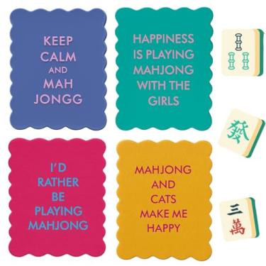 Imagem de ZHLKHIOP 4 Pcs Mahjong Shuffler Cards, Mahjong Tile Shuffler for Mixing and Shuffling Tiles, Portable PVC Mahjong Accessories for Games, Family Parties and Travel