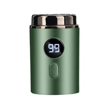 Imagem de Shakven Barbeador elétrico pequeno, barbeador de viagem para homens - Aparador de barba recarregável para viagem | Kit de barbear facial, barbeador facial recarregável para pai, namorado, marido