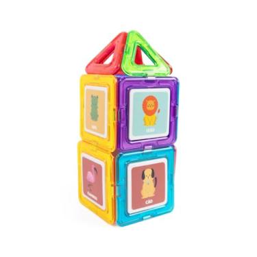 Imagem de Pimpolho Brinquedo Bloco Magnético 26 Peças