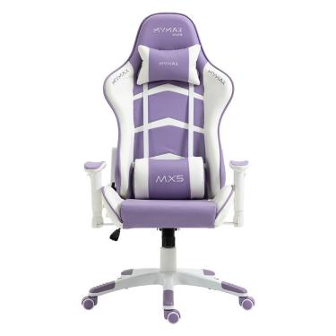 Imagem de Cadeira Gamer MX5 Giratória Branco e Roxo MYMAX