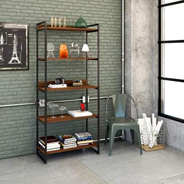 Imagem de Estante Multiuso 5 Prateleiras 187x80cm Estilo Industrial