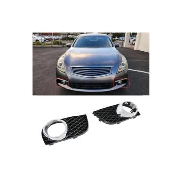Imagem de MUNALP Um par de capa de farol de neblina para Infiniti G25 G37 Q40 10-15 Sedan 4 portas para-choque dianteiro acabamento de neblina OE substituição 62257-1NH0A, 62256-1NH0A texturizado preto