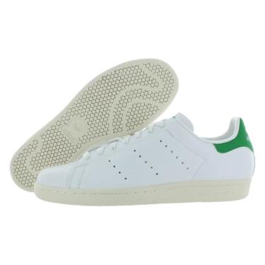 Imagem de adidas Tênis masculino Stan Smith (End Plastic Waste), Calçado branco/branco/verde e branco, 22