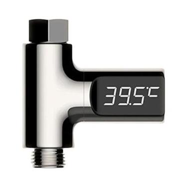 Imagem de Termômetro De Chuveiro Com Display LED Para Cuidados Com Bebês 5-85  M