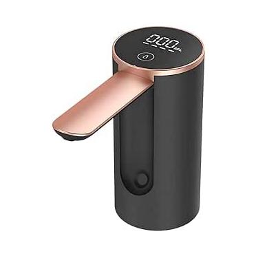 Imagem de Bomba Elétrica para Galão de Água Recarregável USB Botão Smart Touch Saída de Água Dobrável Display LCD Bebedouro Dispensador Automático para Galão Garrafão de até 20 Litros Água Mineral