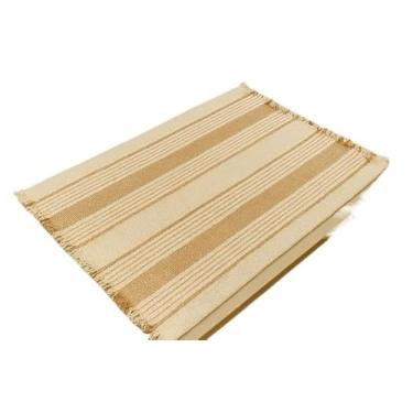 Imagem de Conjunto De Toalhas De Mesa De AlgodãO - Toalhas De Mesa, Toalhas De Mesa De Tecido, DecoraçãO Elegante(Caramelo duas faixa)