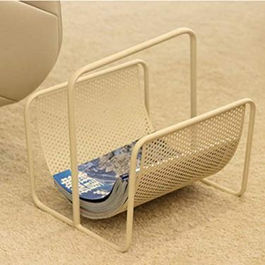 Imagem de LMJYU Suporte de revistas de chão ao teto, porta-revistas e jornais do chão ao teto, para escritório, portátil, suporte de armazenamento removível